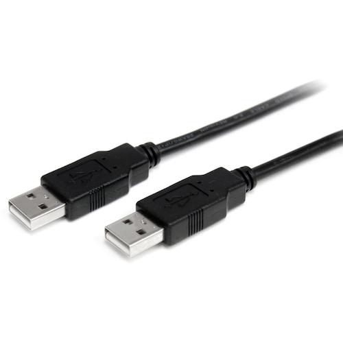 トラスコ中山 スターテック USB 2.0ケーブル/2m/Type‐A - Type‐A/480Mbps/オス-オス/ブラック/タイプA - A 539-8554 (ご注文単位1袋) 【直送品】