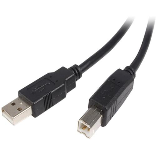 トラスコ中山 スターテック USB 2.0ケーブル/5m/Type-A - Type-B/480Mbps/オス-オス/ブラック/タイプA - B 539-1312 (ご注文単位1袋) 【直送品】
