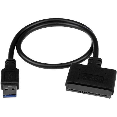 トラスコ中山 スターテック USBケーブル/USB 3.0 - SATA/IDE/2.5” SSD/HDD/10Gbps 492-9818 (ご注文単位1袋) 【直送品】