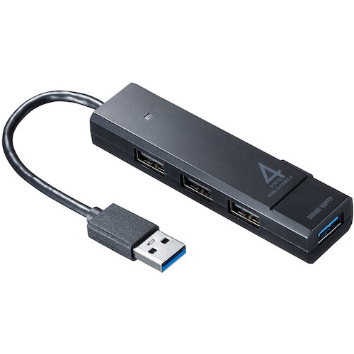 トラスコ中山 SANWA USB3.1 Gen1+USB2.0コンボハブ 250-2990 (ご注文単位1台) 【直送品】