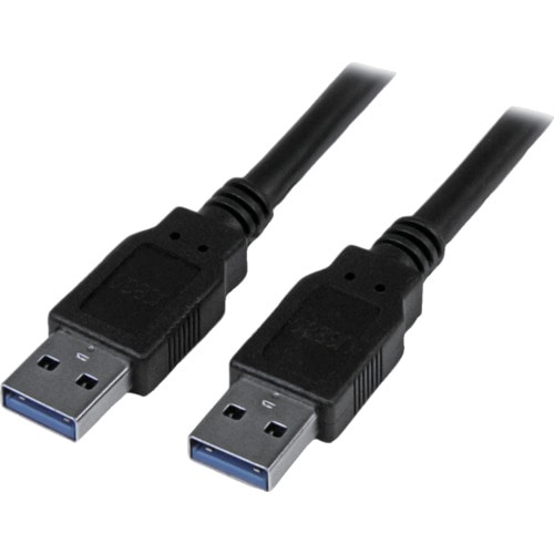 トラスコ中山 スターテック USB 3.0ケーブル/1.8m/Type‐A - Type‐A/5Gbps/オス-オス/ブラック/タイプA 540-0056 (ご注文単位1袋) 【直送品】