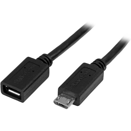 トラスコ中山 スターテック USBケーブル/データブロック/A-C/1m/充電専用/12W/ブラック 502-6303 (ご注文単位1袋) 【直送品】