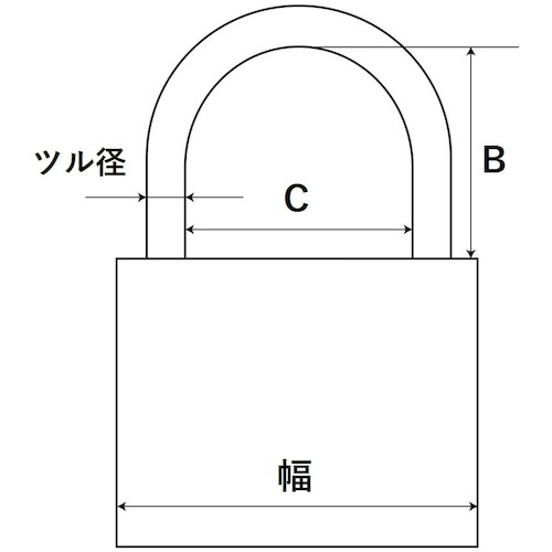 トラスコ中山 WAKI ツル長シリンダー錠 20X30mm 158-5140 (ご注文単位1個) 【直送品】