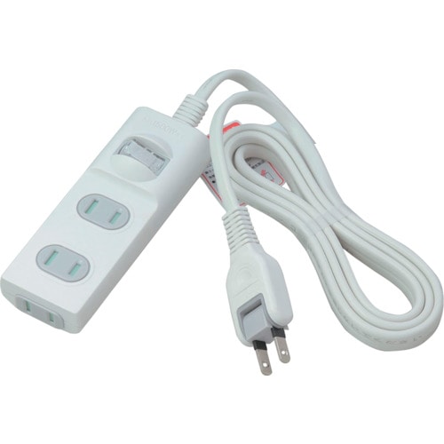 トラスコ中山 ELPA 1SW扉付タップ3P2M 100-3142 (ご注文単位1個) 【直送品】