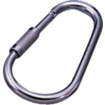 トラスコ中山 水本 リングキャッチ ステンレス カラビナジャンボ(環付) 線径14mm 長さ204mm 849-3222 (ご注文単位1個) 【直送品】