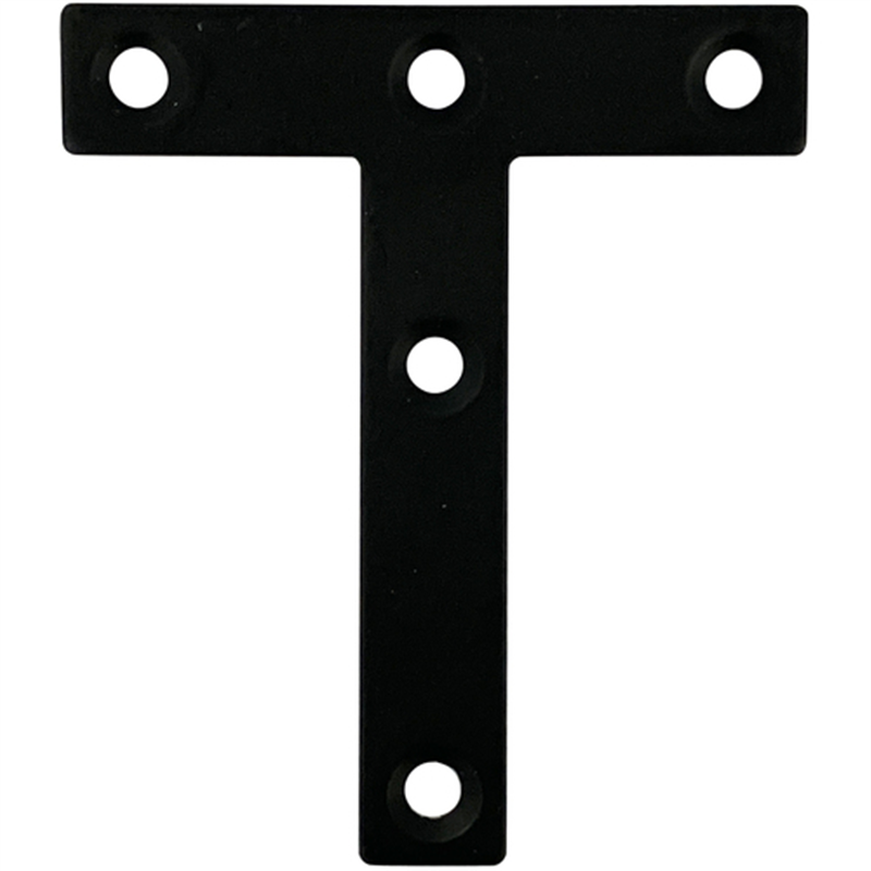DAIDOHANT ダイドーハント スリムサポート T字フラット 黒(ブロック) (a)70×(b)12×(c)60×(t)2mm (1個) 1個(ご注文単位1個)【直送品】