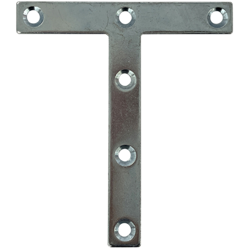 DAIDOHANT ダイドーハント スリムサポート T字フラット ユニクロ(シルバー) (a)90×(b)12×(c)80×(t)2mm (1個) 1個(ご注文単位1個)【直送品】