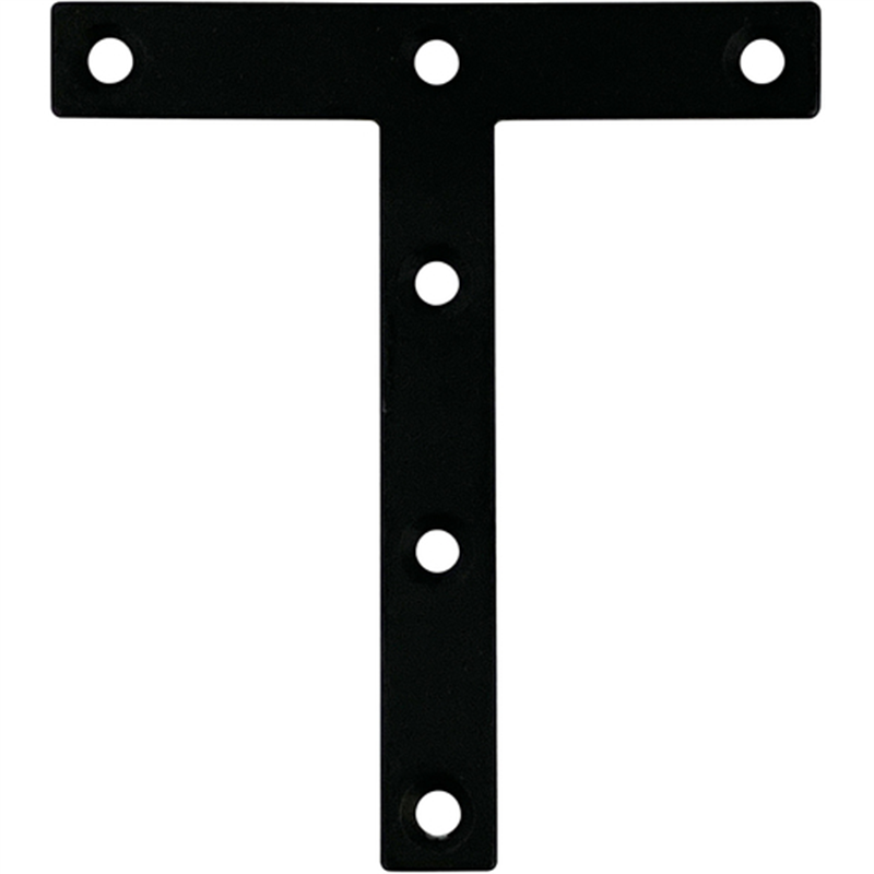 DAIDOHANT ダイドーハント スリムサポート T字フラット 黒(ブラック) (a)90×(b)12×(c)80×(t)2mm (1個) 1個(ご注文単位1個)【直送品】