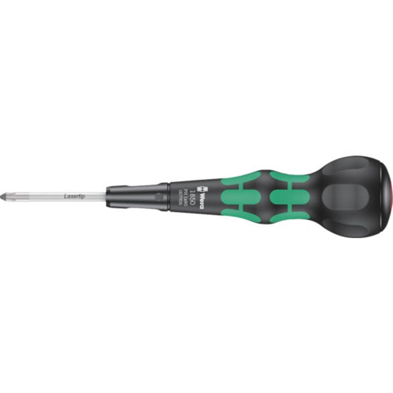 Wera 1850クラフトフォームボールグリッププラスドライバー PH1X80 1本（ご注文単位1本）【直送品】