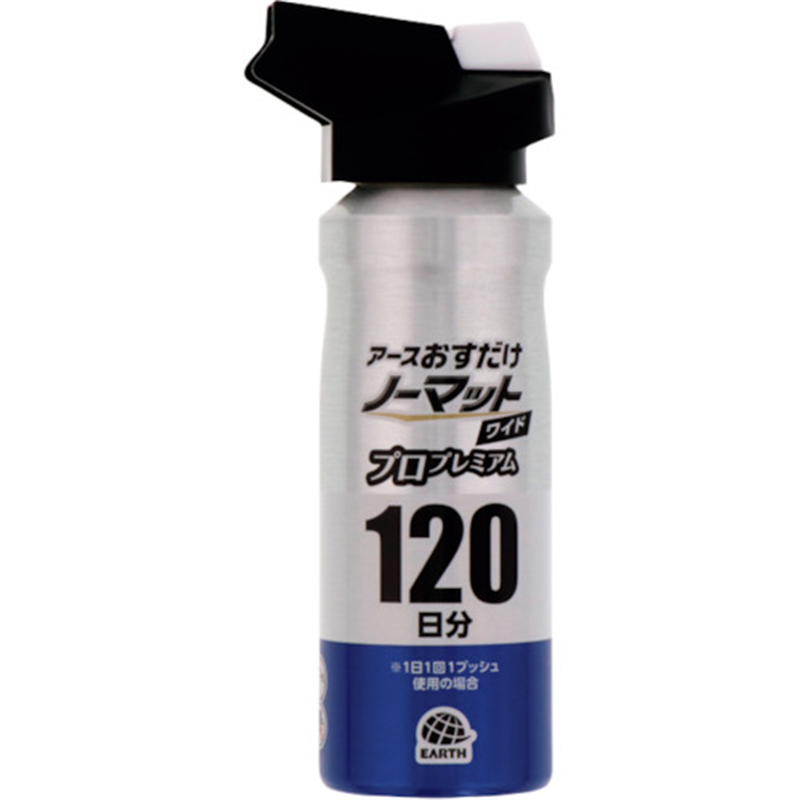 アース おすだけノーマット ワイド スプレータイプ プロプレミアム 120日分 1本（ご注文単位1本）【直送品】