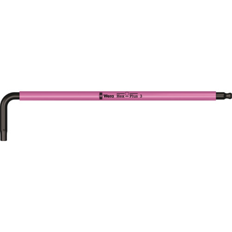 Wera 950 SPKL Hex-Plus ホールディングファンション ヘックスプラス六角レンチ 3,0 leuchtpink 1個（ご注文単位1個）【直送品】