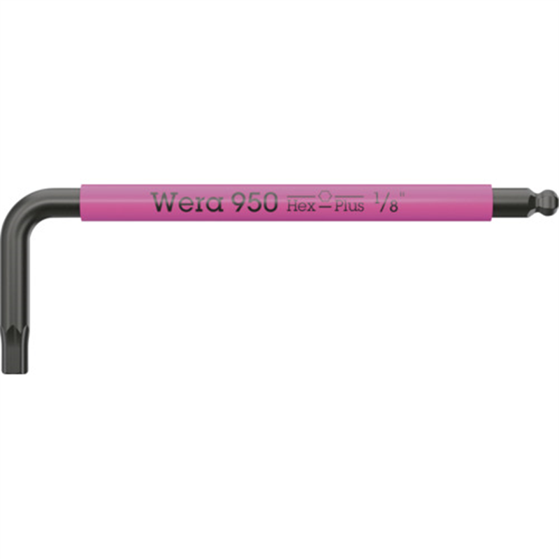 Wera 950SPKSマルチカラー 六角レンチ 1/8インチ 1本(ご注文単位1本)【直送品】
