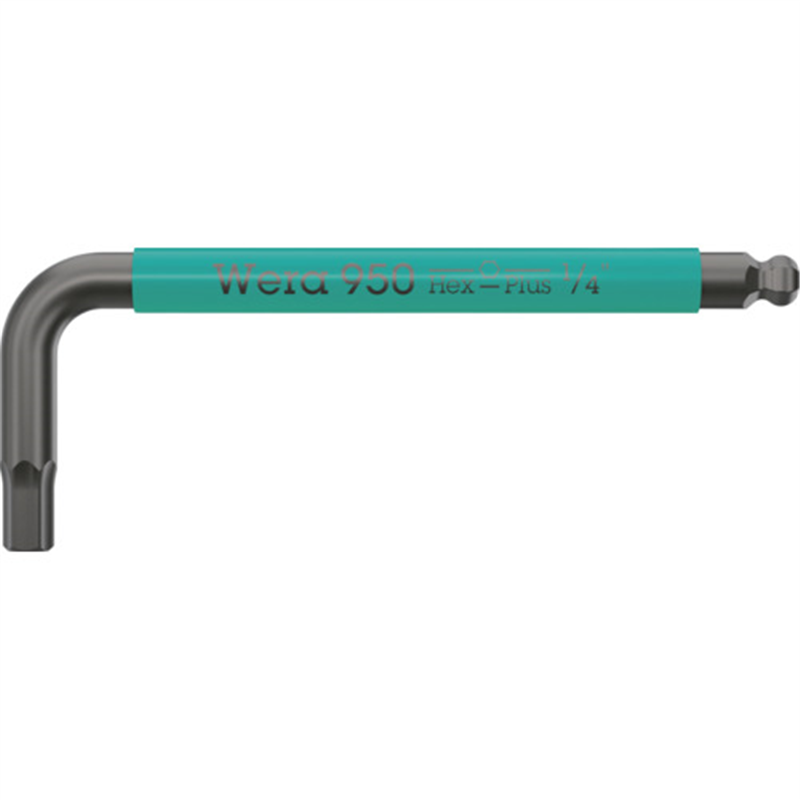 Wera 950SPKSマルチカラー 六角レンチ 1/4インチ 1本(ご注文単位1本)【直送品】