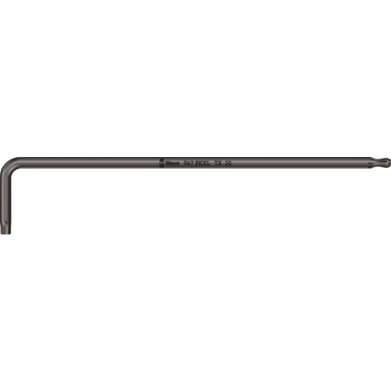 Wera 967PKXL ブラックレーザーL型トルクスレンチ TX30X195 1本（ご注文単位1本）【直送品】