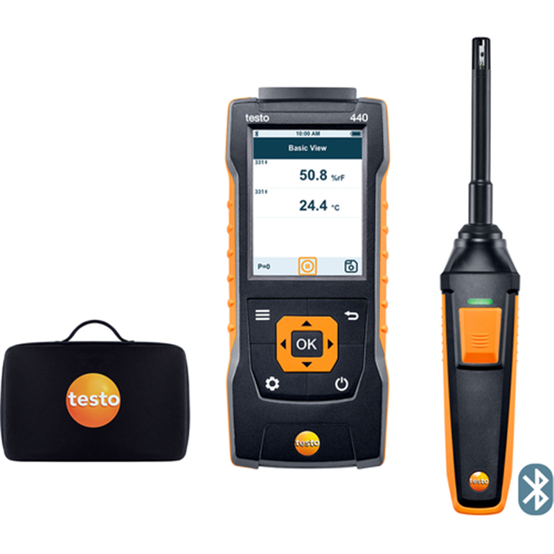 TESTO 温湿度計 testo 440 温湿度プローブセット 1セット(ご注文単位1セット)【直送品】