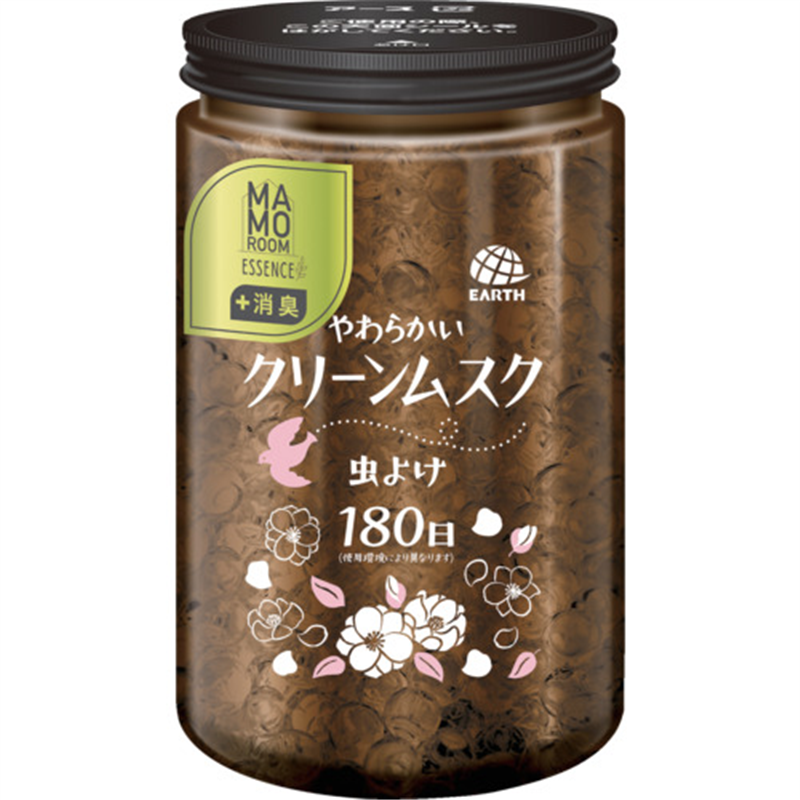 アース マモルームエッセンス 虫よけパール 180日用 やわらかいグリーンムスク 1個(ご注文単位1個)【直送品】