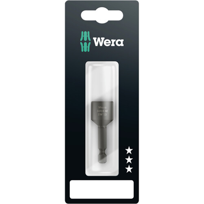 Wera 869/4MSB ナットセッター(ブリスター) 13.0 1本（ご注文単位1本）【直送品】