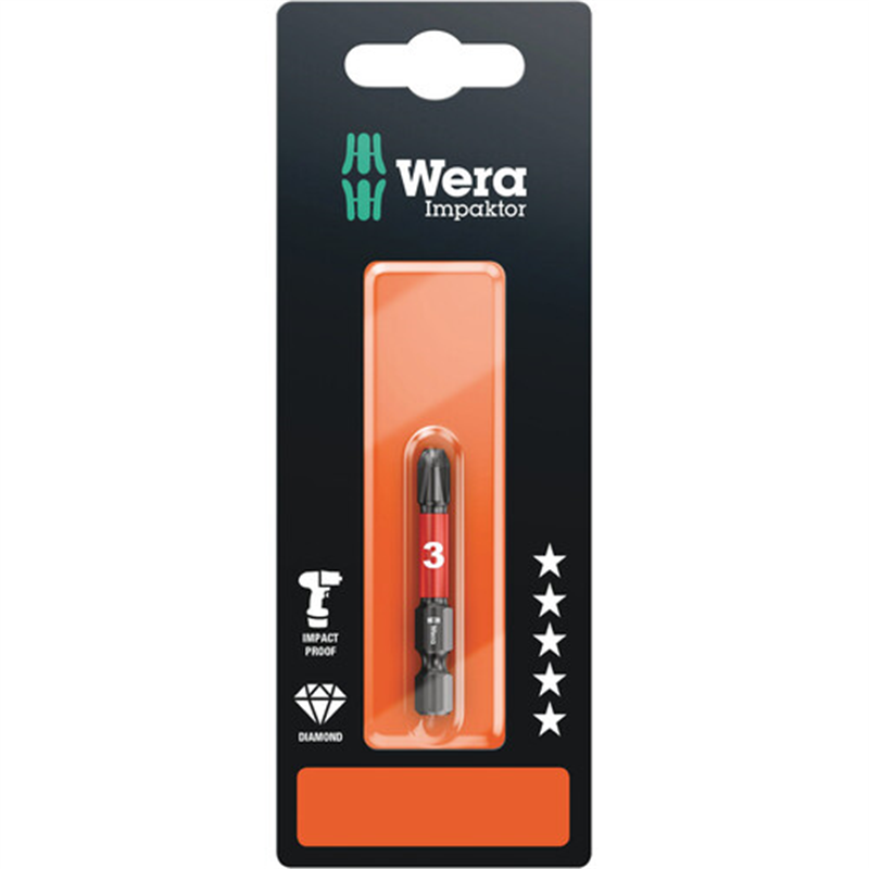 Wera 851/4IMPDCSB ビット(ブリスター) PH3 1本（ご注文単位1本）【直送品】