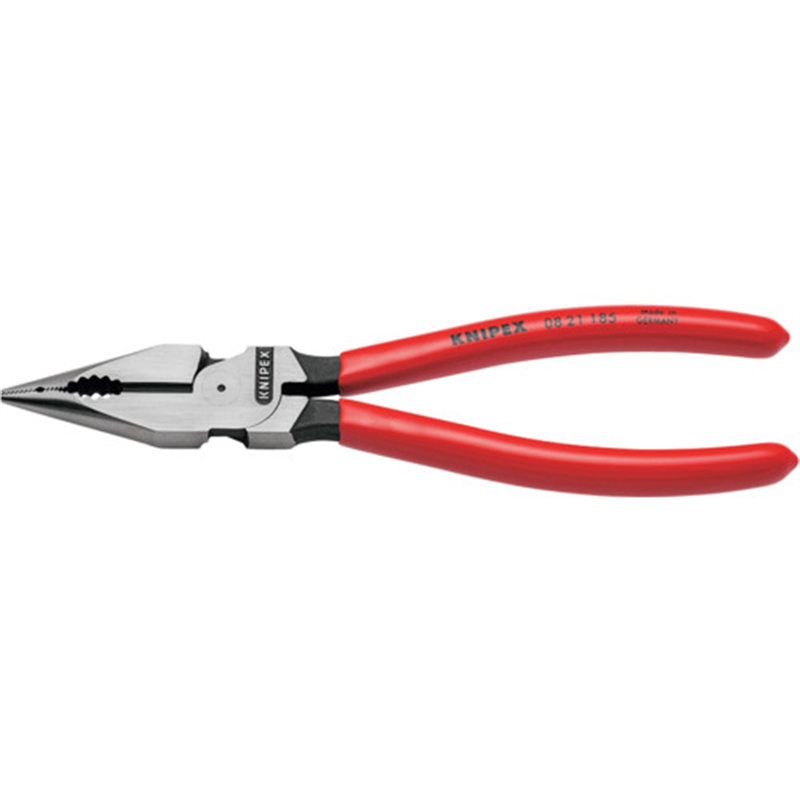 KNIPEX ニードルノーズペンチ プラスチックハンドル 185mm 1丁(ご注文単位1丁)【直送品】
