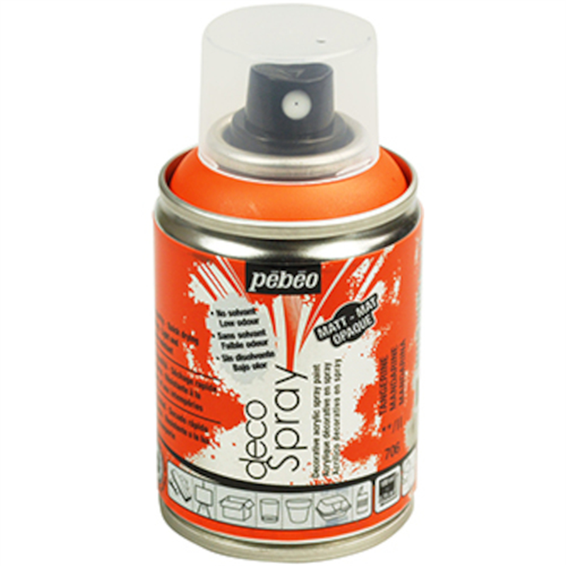 Pebeo デコスプレー 100ml マット色 タンジェリン 1本（ご注文単位1本）【直送品】