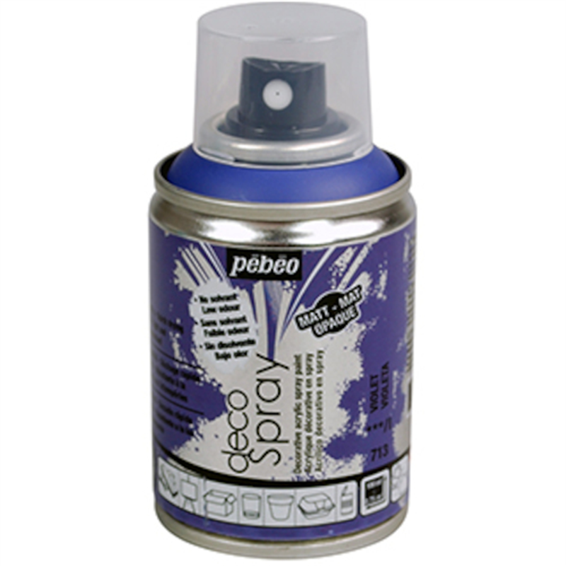 Pebeo デコスプレー 100ml マット色 バイオレット 1本（ご注文単位1本）【直送品】