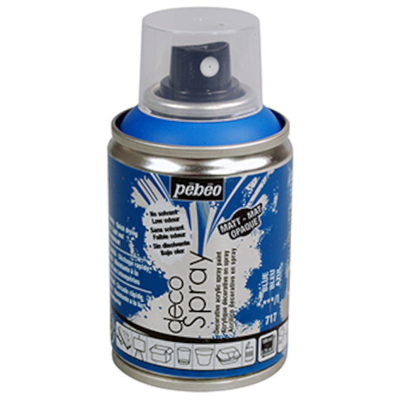 Pebeo デコスプレー 100ml マット色 ブルー 1本（ご注文単位1本）【直送品】