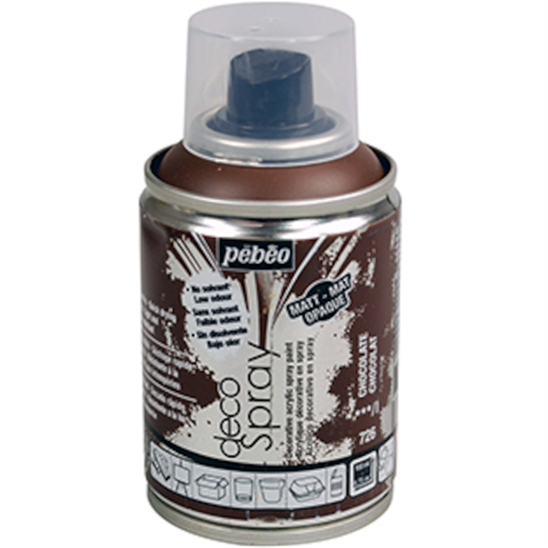 Pebeo デコスプレー 100ml マット色 チョコレート 1本（ご注文単位1本）【直送品】