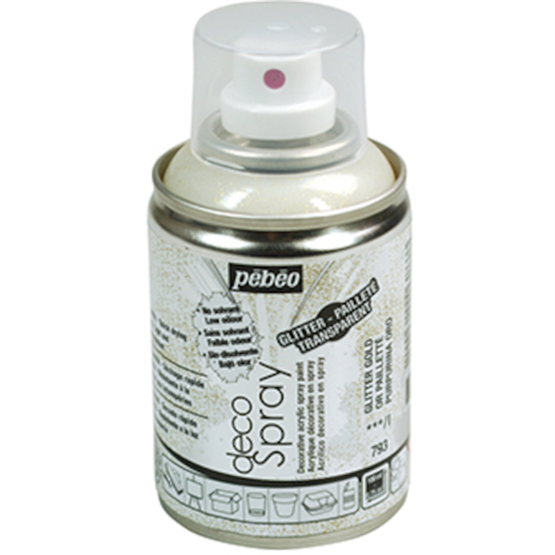 Pebeo デコスプレー 100ml グリッター色 ゴールドグリッター 1本（ご注文単位1本）【直送品】