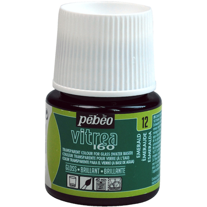 Pebeo ヴィトレア 160 グロス色 エメラルド12 1個（ご注文単位1個）【直送品】