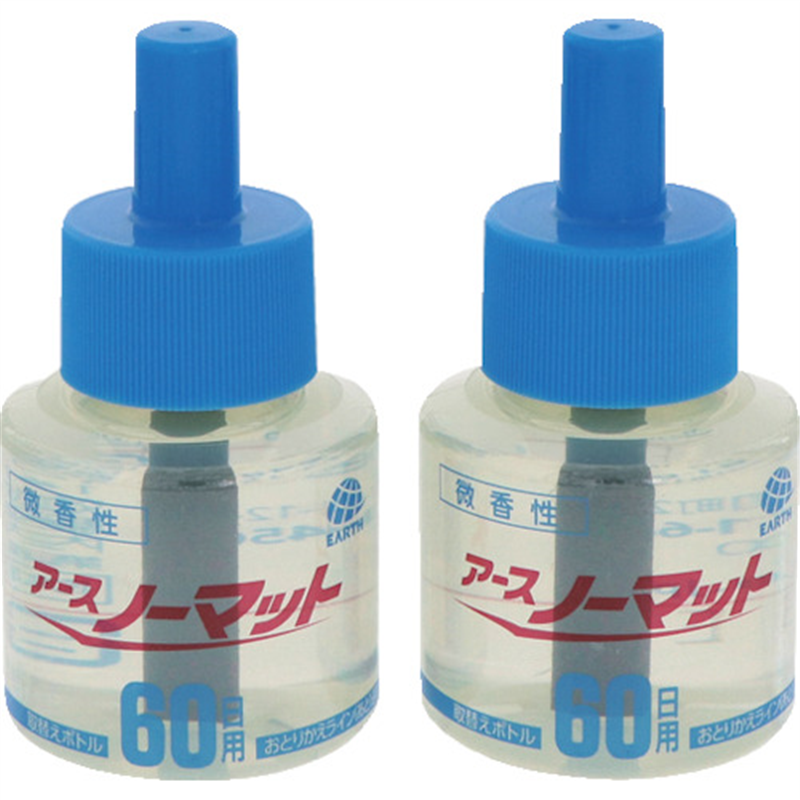 アース ノーマット 取替えボトル60日用微香性 2本入 1箱(ご注文単位1箱)【直送品】