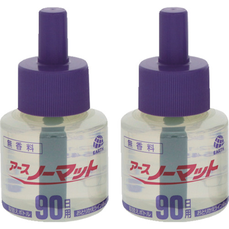 アース ノーマット 取替えボトル90日用無香料 2本入 1箱（ご注文単位1箱）【直送品】