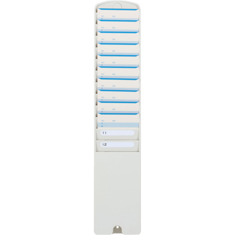 アマノ タイムカードラック 12S-W 1本(ご注文単位1本)【直送品】