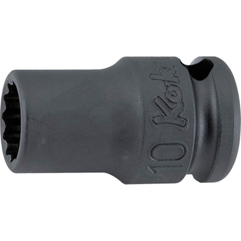 Ko-ken 9.5mm差込 インパクト12角ソケット(薄肉) 19mm 1個（ご注文単位1個）【直送品】