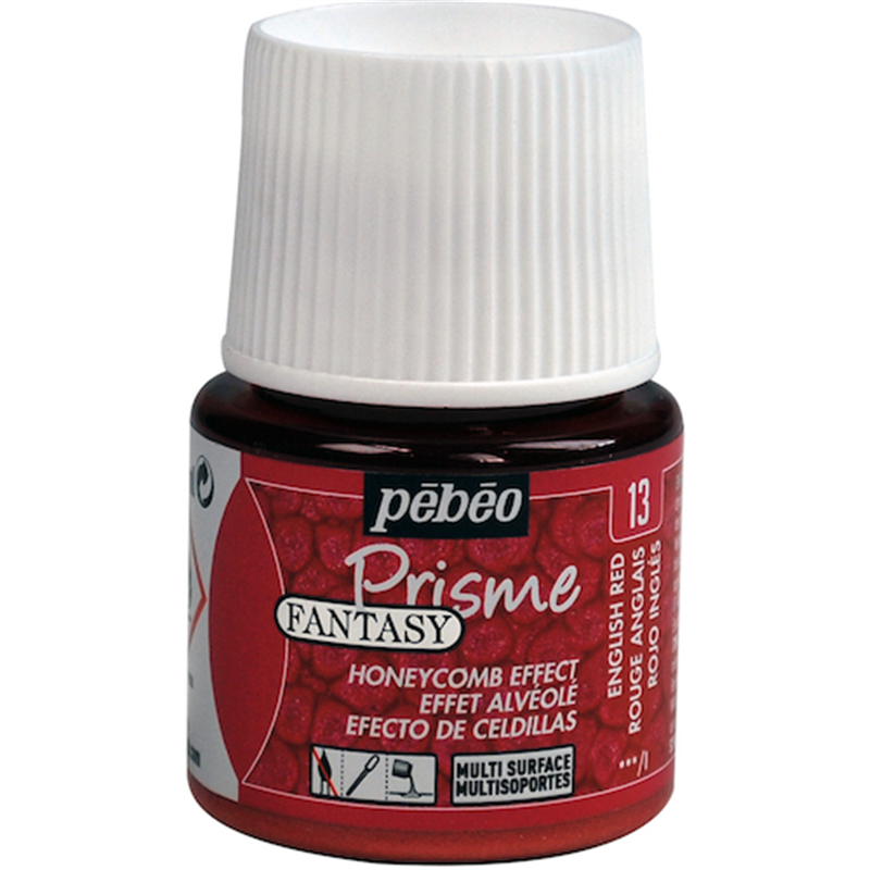 Pebeo ファンタジープリズム45ml NO.13イングリッシュレッド 1本（ご注文単位1本）【直送品】