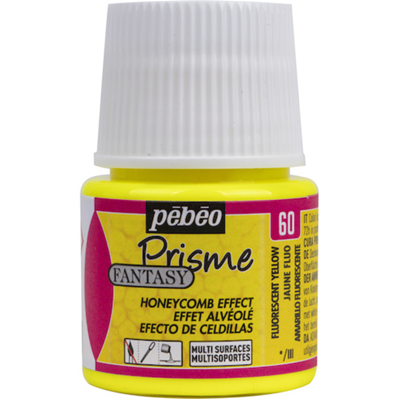 Pebeo ファンタジープリズム45ml NO.60蛍光イエロー 1本（ご注文単位1本）【直送品】