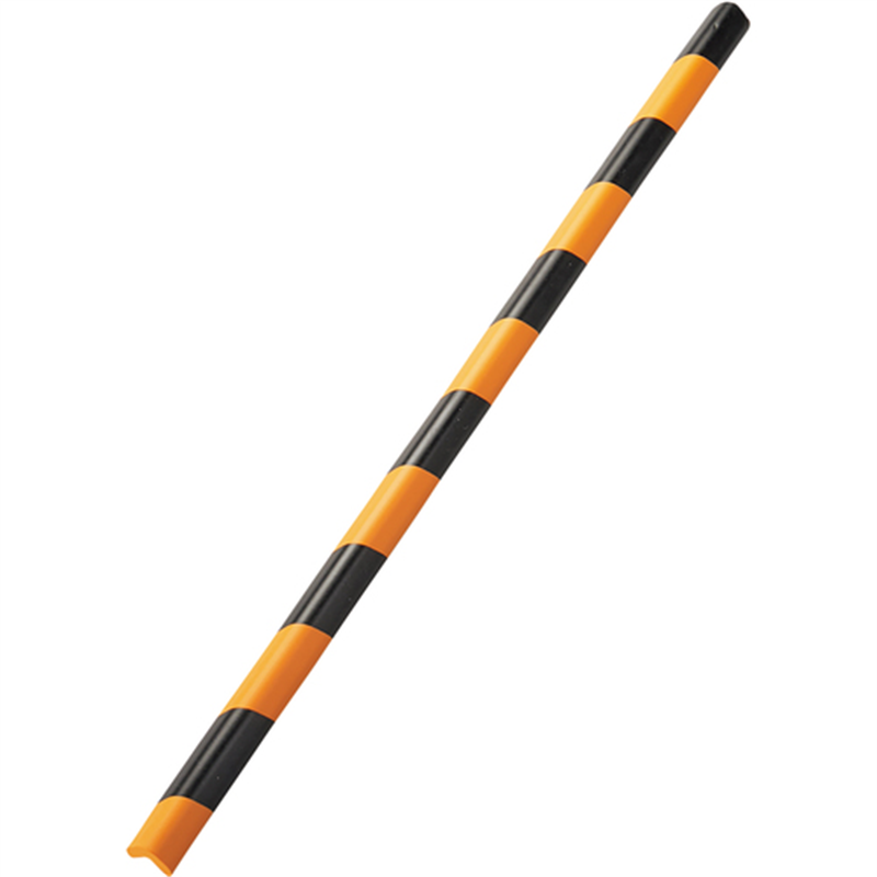 緑十字 トラ柄コーナー用ガードクッション L型タイプ 黄/黒 CGL-M-TR 34×34×900mm 裏テープ付 1本(ご注文単位1本)【直送品】
