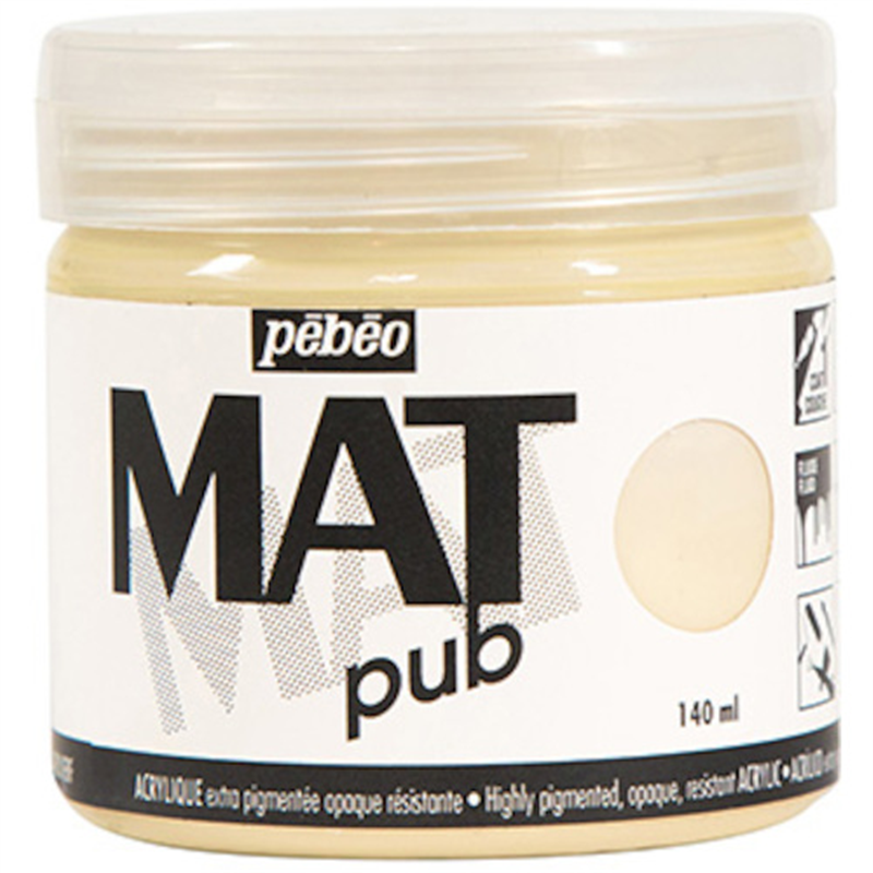 Pebeo マットピュブ 140ml NO.01 アイボリーベージュ 1本(ご注文単位1本)【直送品】