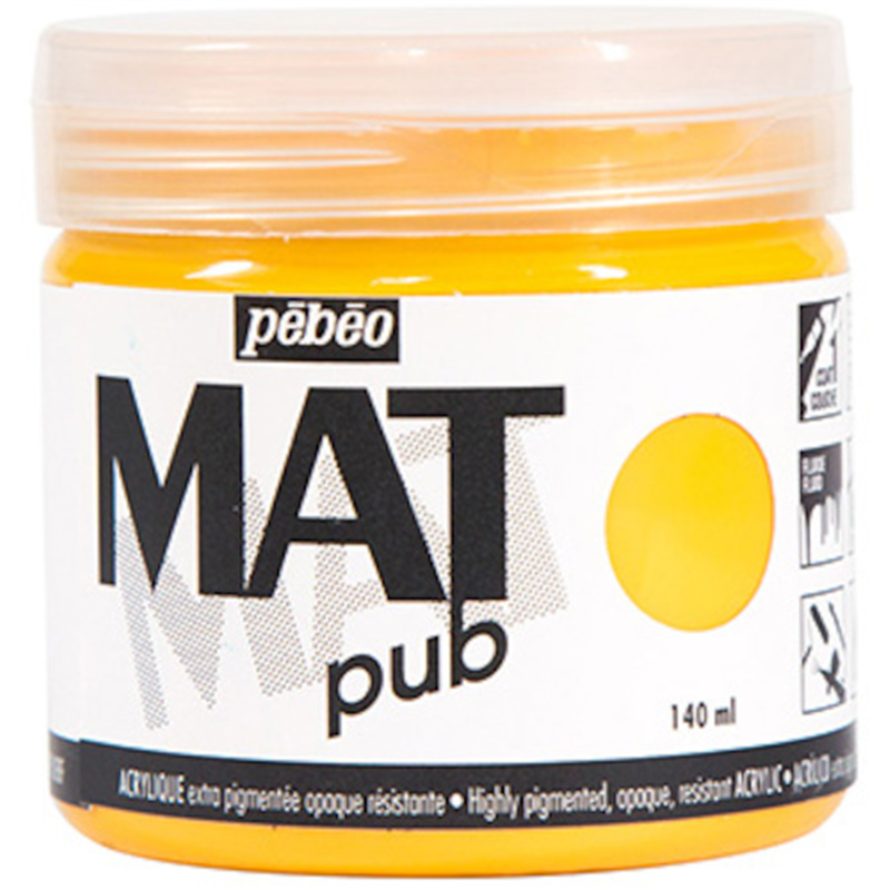 Pebeo マットピュブ 140ml NO.03 ゴールデンイエロー 1本(ご注文単位1本)【直送品】