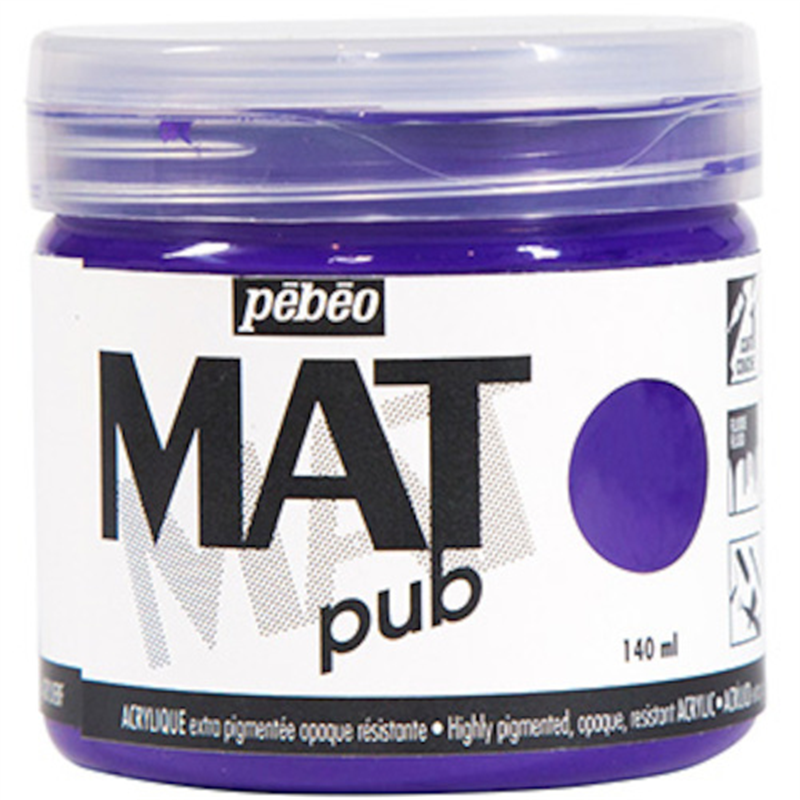 Pebeo マットピュブ 140ml NO.09 コバルトバイオレット 1本(ご注文単位1本)【直送品】