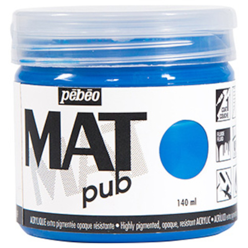 Pebeo マットピュブ 140ml NO.11 コバルトブルー 1本(ご注文単位1本)【直送品】