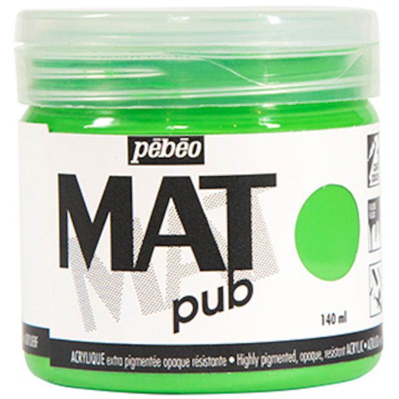 Pebeo マットピュブ 140ml NO.15 ブライトグリーン 1本(ご注文単位1本)【直送品】