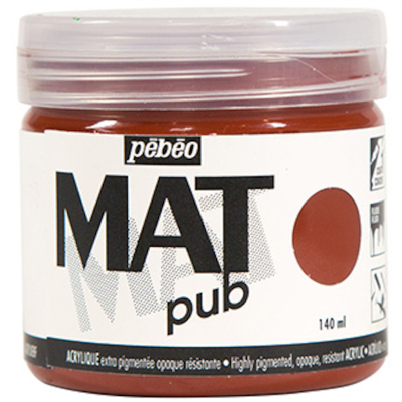 Pebeo マットピュブ 140ml NO.20 バーントシェンナ 1本(ご注文単位1本)【直送品】