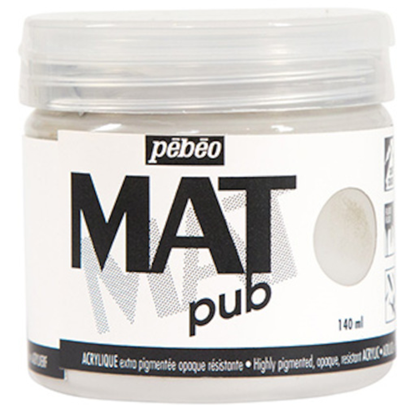 Pebeo マットピュブ 140ml NO.23 ウォームグレイ 1本(ご注文単位1本)【直送品】