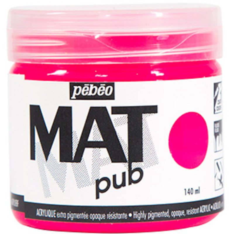 Pebeo マットピュブ 140ml NO.28 フルレセントピンク 1本(ご注文単位1本)【直送品】