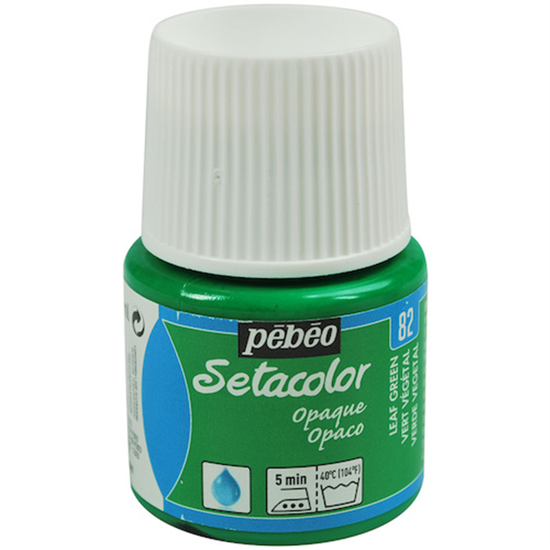 Pebeo 布用水性アクリル絵具セタカラー不透明色 45ml リーフグリーン 1本（ご注文単位1本）【直送品】