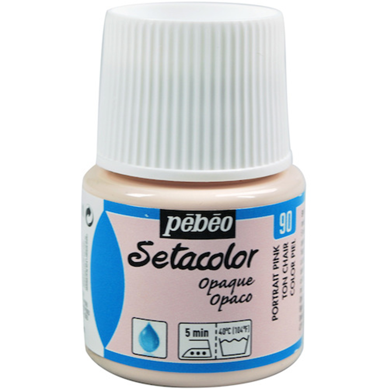Pebeo 布用水性アクリル絵具セタカラー不透明色 45ml ポートレートピンク 1本（ご注文単位1本）【直送品】