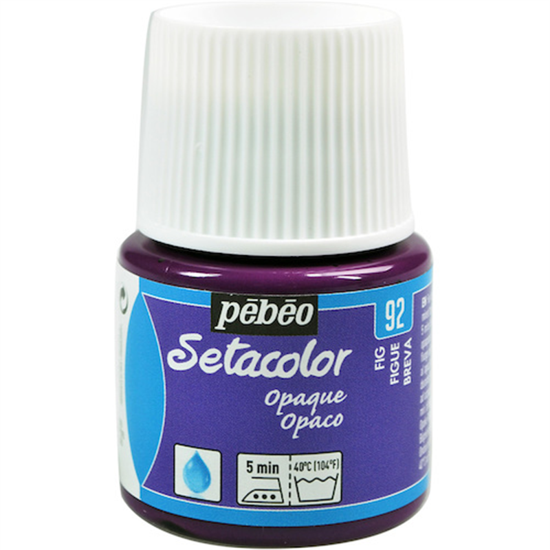 Pebeo 布用水性アクリル絵具セタカラー不透明色 45ml フィグ 1本（ご注文単位1本）【直送品】