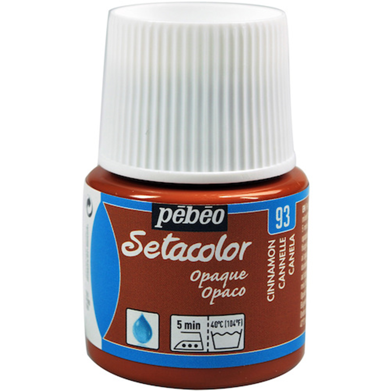 Pebeo 布用水性アクリル絵具セタカラー不透明色 45ml シナモン 1本（ご注文単位1本）【直送品】