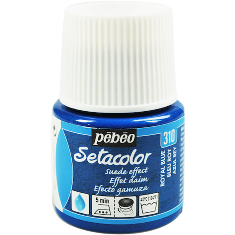 Pebeo 布用水性アクリル絵具セタカラースウェード 45ml ロイヤルブルー 1本（ご注文単位1本）【直送品】