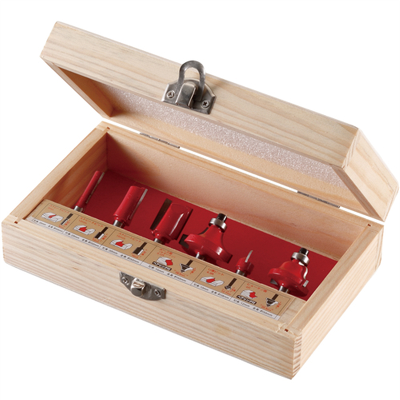 RELIEF 6本組 超硬刃トリマービット 1セット（ご注文単位1セット）【直送品】
